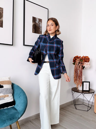 Chaqueta cruzada CORINA azul