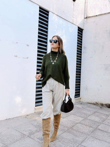 pantalón CARTESY  baggy beige