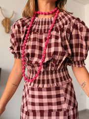 Collar bubble rosa