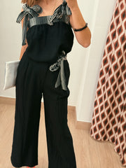 Conjunto EJEA negro lazada
