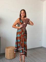 Vestido MINERVA marrón