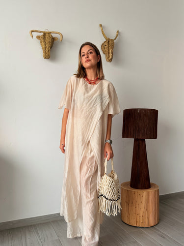 Conjunto gasa MARÍA beige