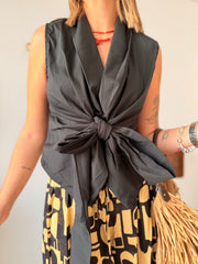 Top lazo COCCO negro