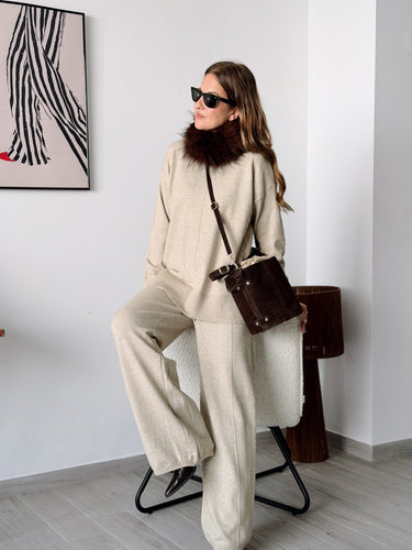 Conjunto SOFT punto beige
