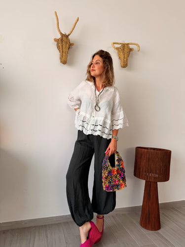 Camisa VOLTER lino blanca