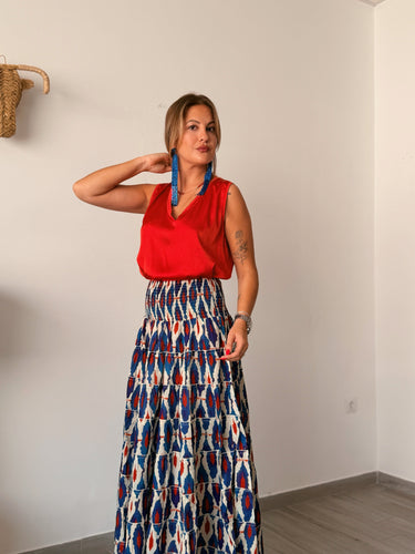 Falda india MUSAR azul