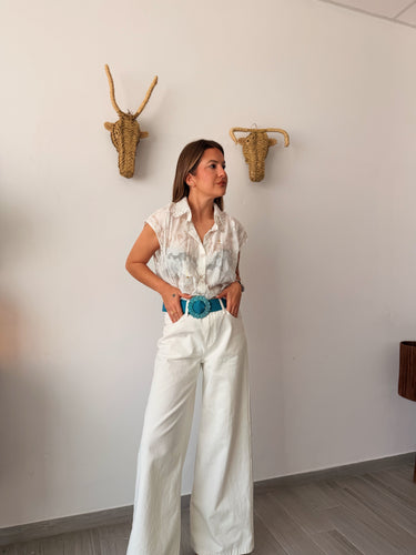 Blusa tacha blanca