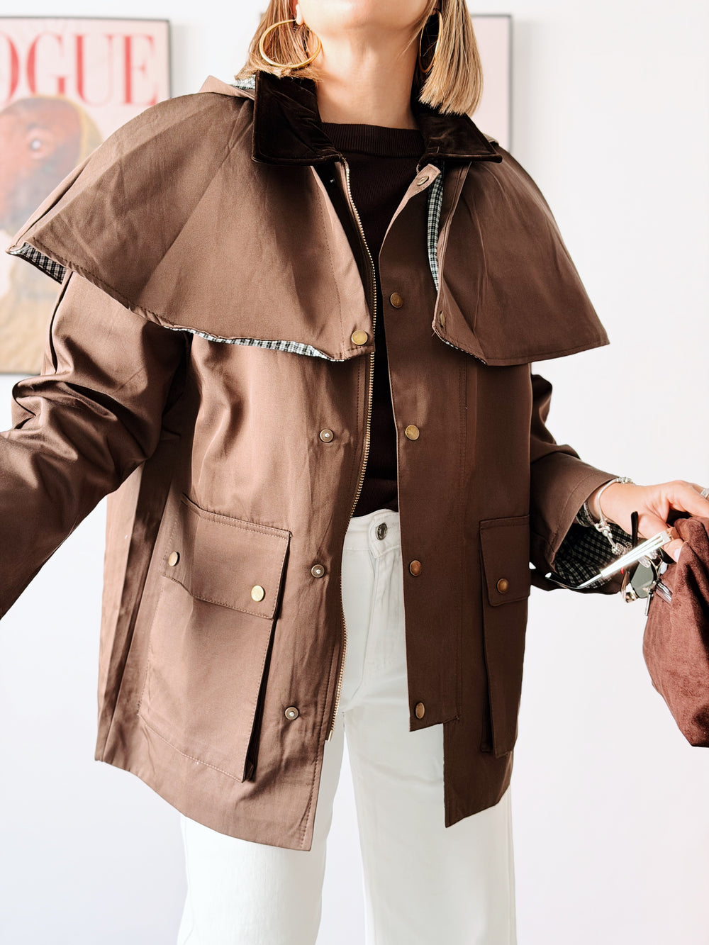 TRENCH CAPA CHOCOLATE
