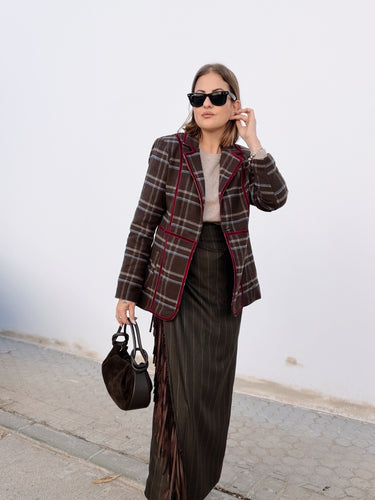 Chaqueta GLWAY perfilada burdeos
