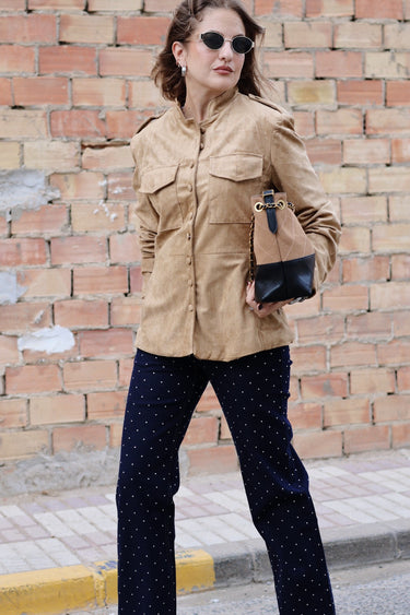 Denim STRASS tintada oscura
