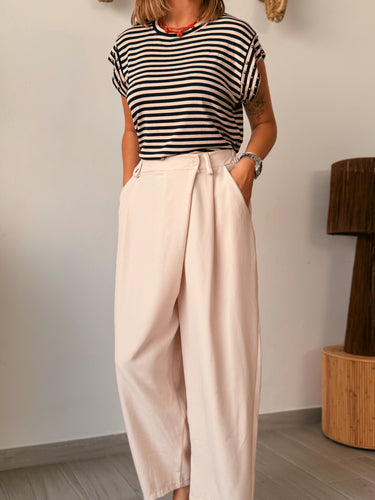 Pantalón joggin beige pareo