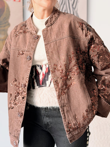 Chaqueta denim TUARTET lentejuelas