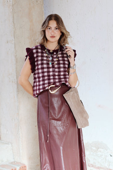 Chaleco lana vichy COOCO