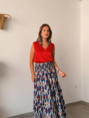 Falda india MUSAR azul
