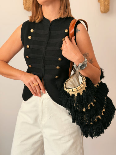 Top punto CIRCUS negro