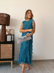 Vestido flecos VANITTY