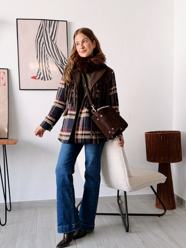 Blazer Gales flecos azul