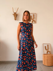 Vestido COIMBRA estampado azul