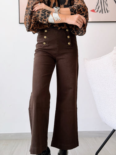 Denim culotte chocolate