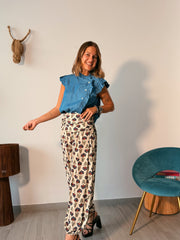 Pantalón bombacho CARMEN beige