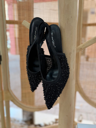 Salón tul y lentejuelas negro