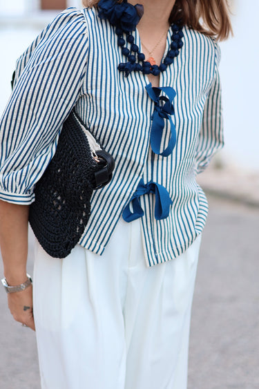 BLUSA LAZADA STRIPE AZUL