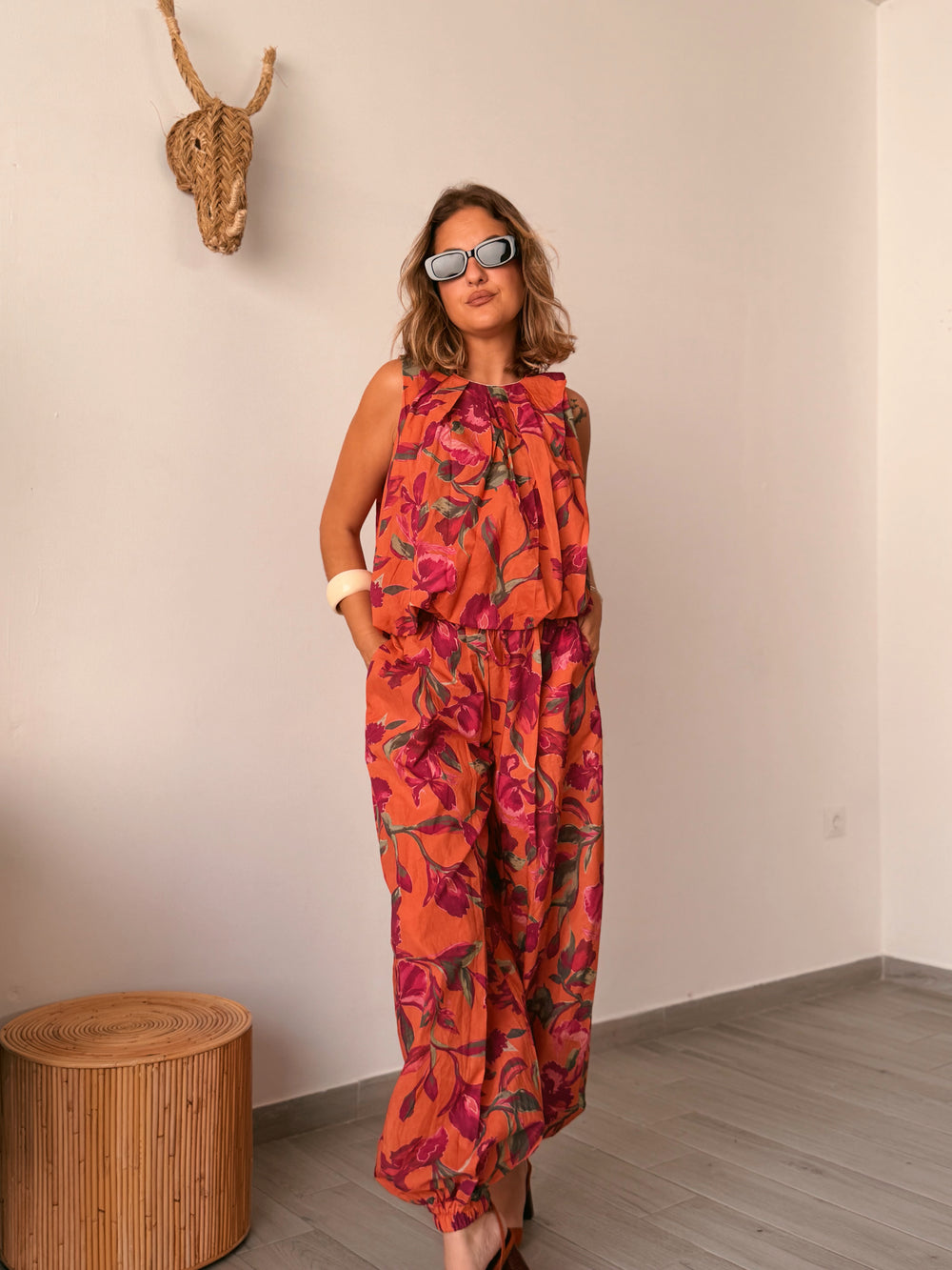 Conjunto DENUIR estampado floral