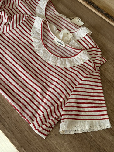 Camiseta stripe roja