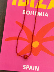 Collar coralitos nudo