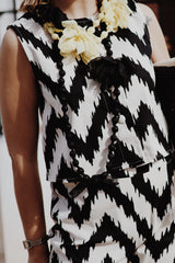 Conjunto APRICOT blanco y negro