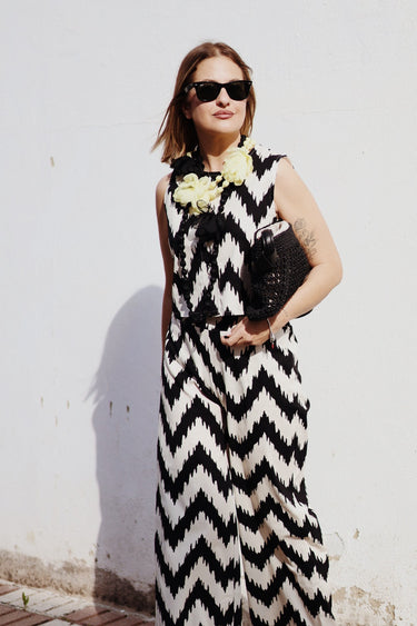 Conjunto APRICOT blanco y negro