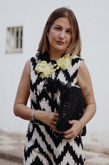 Conjunto APRICOT blanco y negro