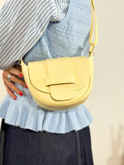 Bolso piel amarillo