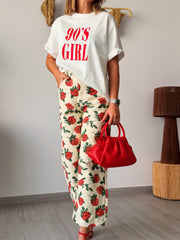 Pantalón ROSES beige