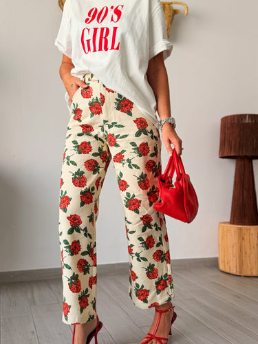 Pantalón ROSES beige