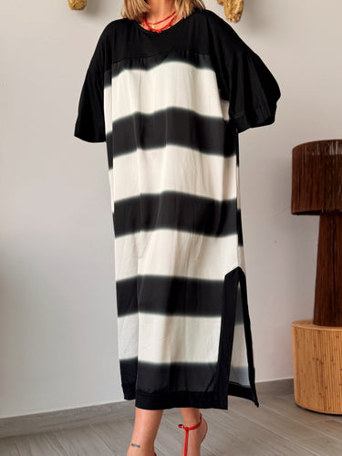 Vestido SCARLET negro y blanco