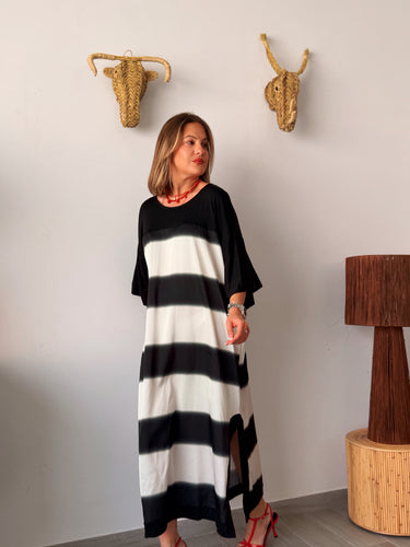Vestido SCARLET negro y blanco