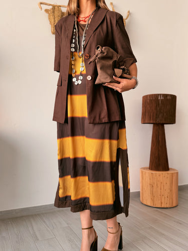 Chaqueta VANITY lino chocolate