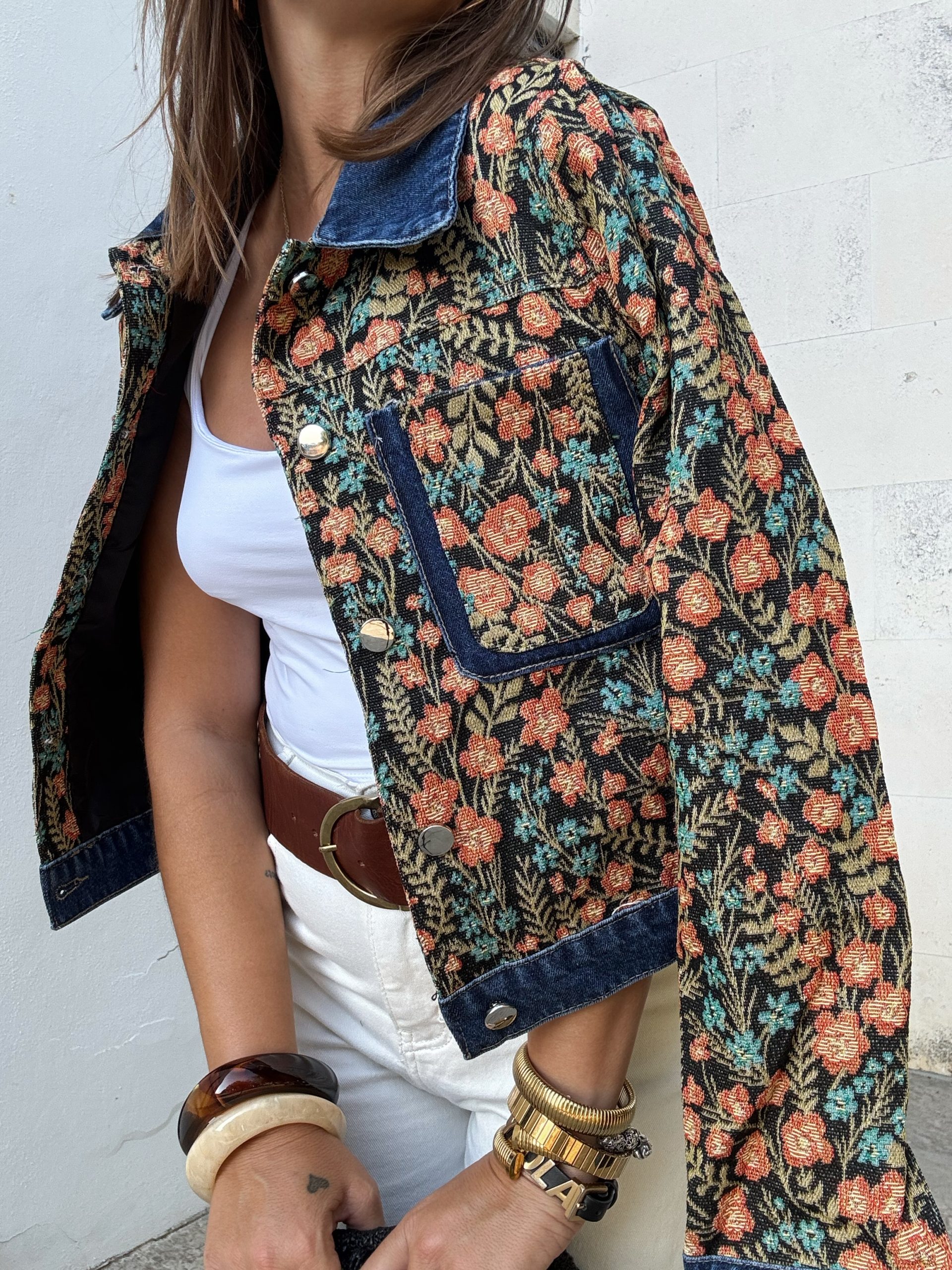 Chaqueta MILKKA denim jacquard