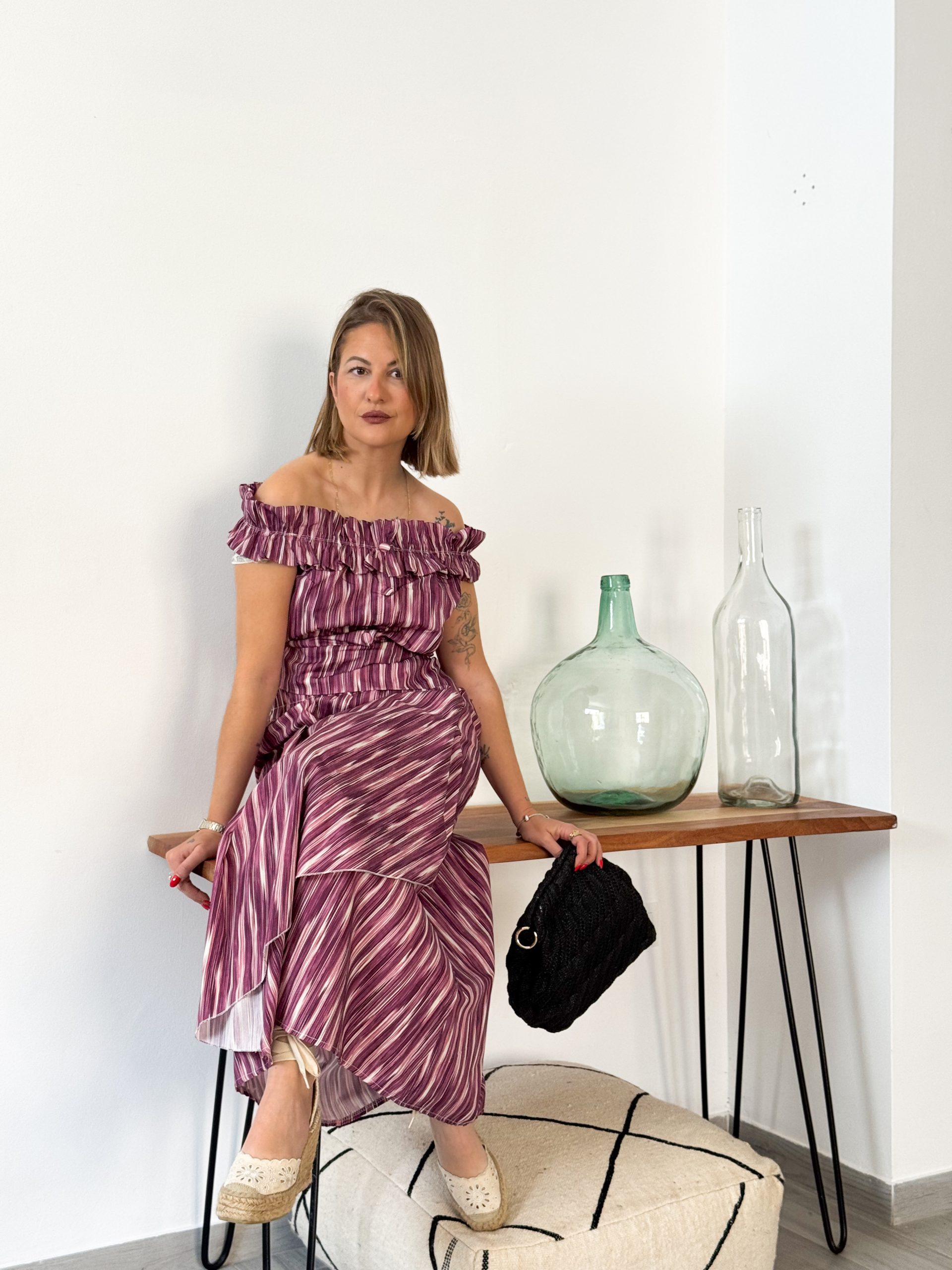 Conjunto COSTER estampado buganvilla