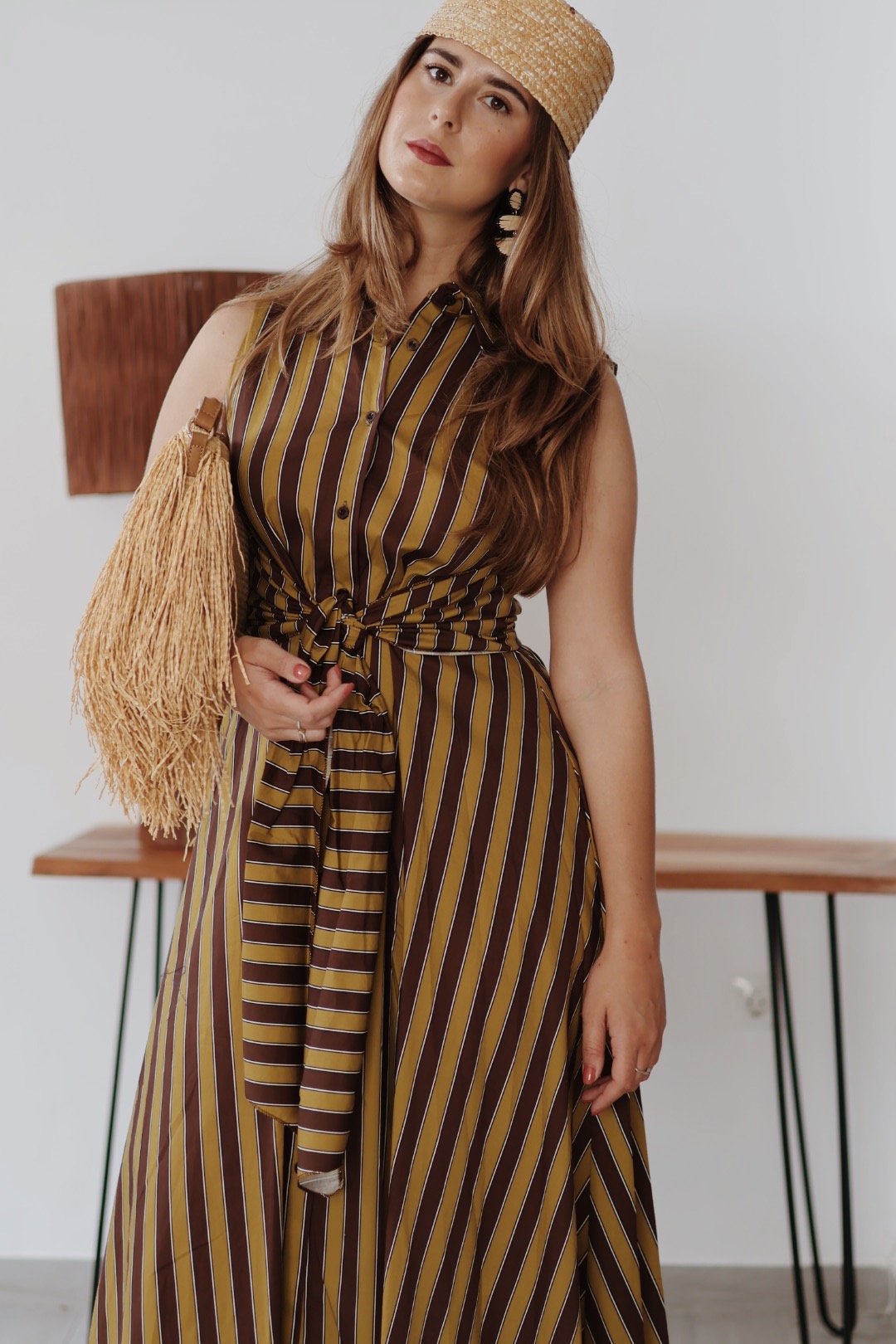 Vestido camisero RAYANA verde